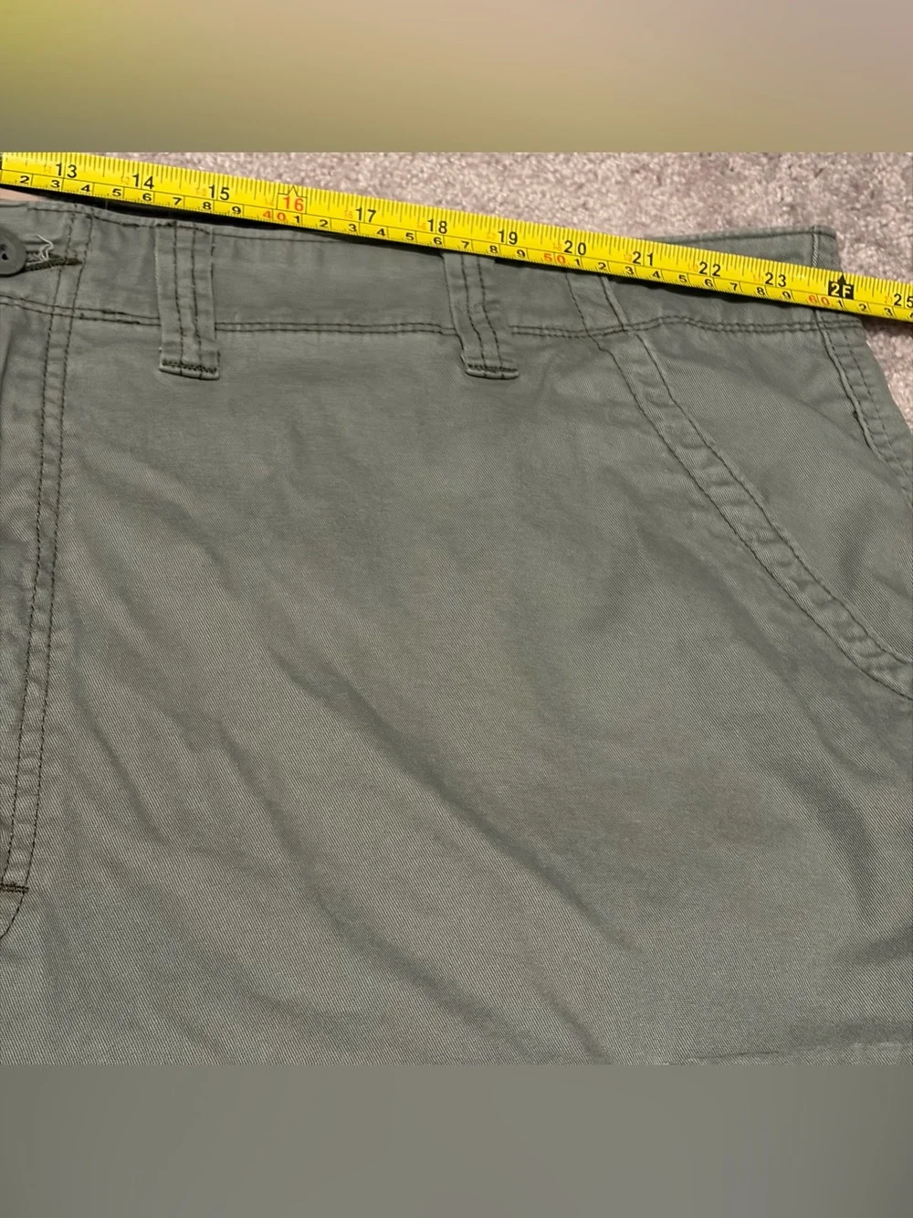 Wrangler Authentic Cargo Shorts Men's Size 48 Green Flat Front Outdoors (48x10)